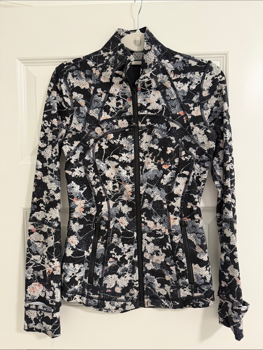 Lululemon Black-Floral Define Jacket